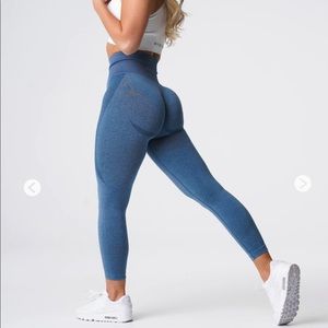 Slate Blue Contour Seamless Leggings